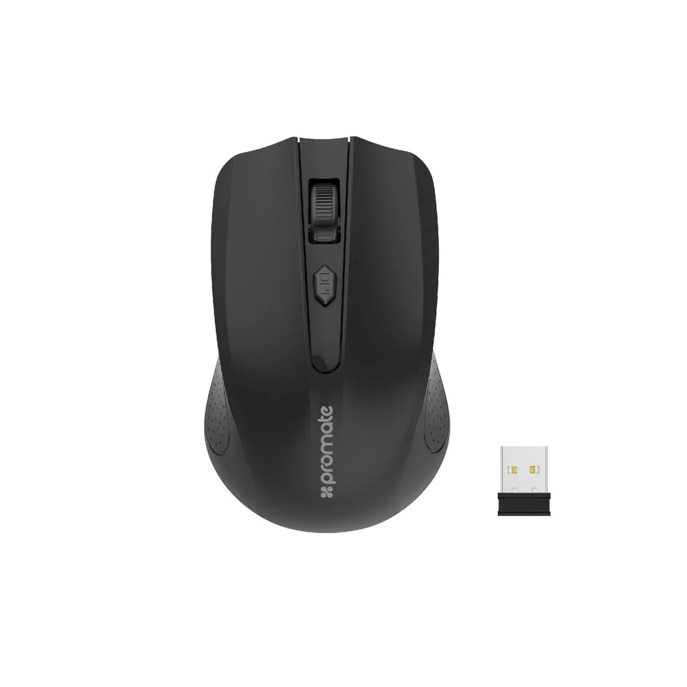 Promate Clix-8 2.4GHz Wireless Ergonomic Optical Mouse