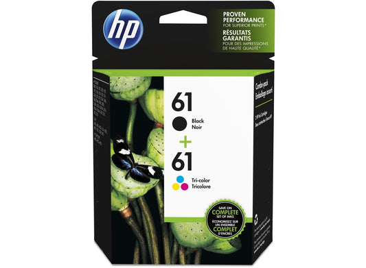 HP 61 Black & Tri-Color (CR259FN) Ink Cartridge