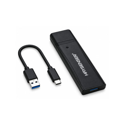 Haysenser M.2 NVMe/NGFF 2-in-1 USB 3.2 Gen 2 SSD Enclosure – 10Gbps Type-C External Case