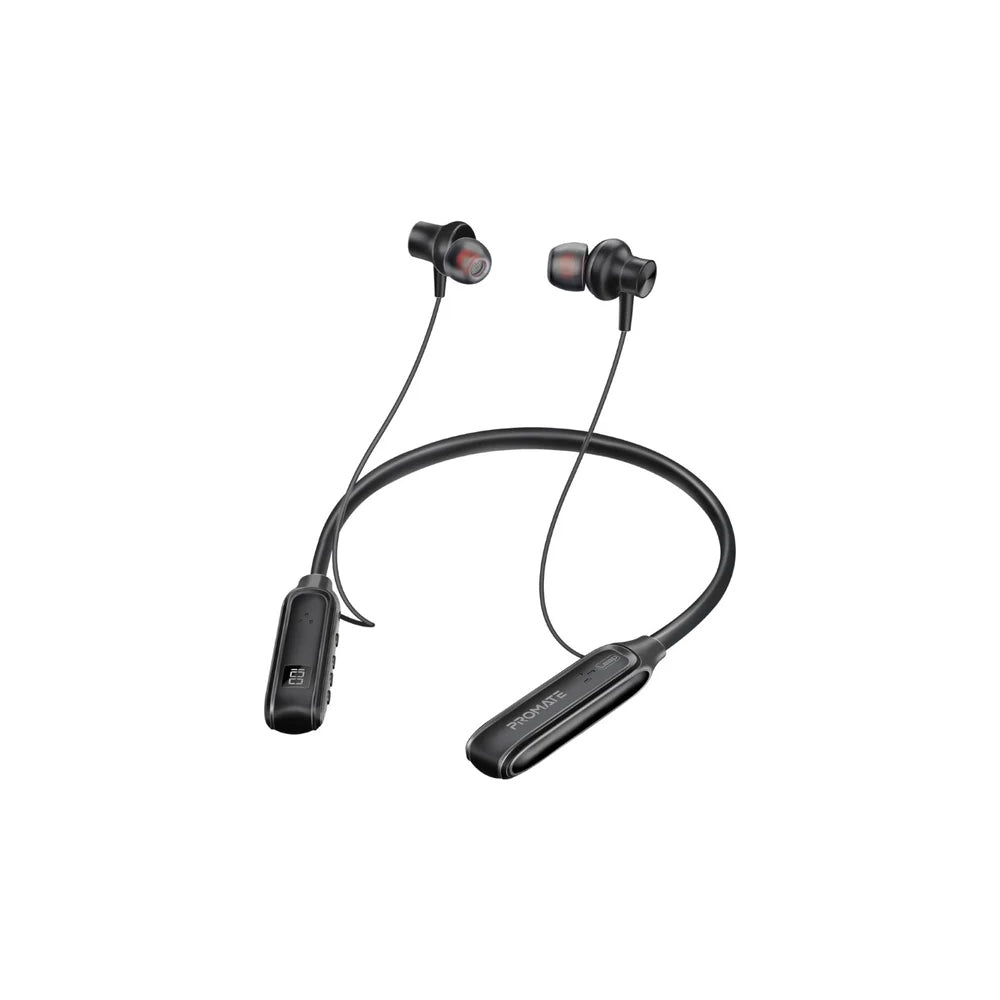 Promate Leap 150 Hours Play-Time Dynamic Wireless Earphones - Black