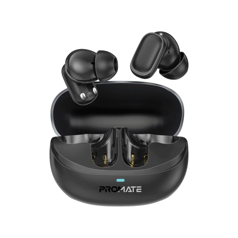 Promate Lush-Pro High-Definition TWS Earbuds with Intellitouch - Black