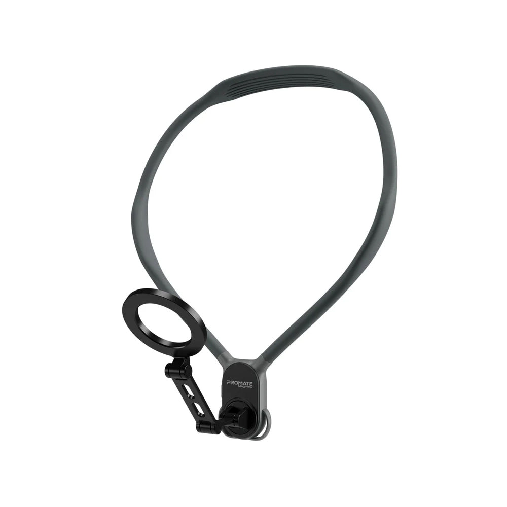 Promate MagView Flexible Neckband MagSafe Compatible Phone Mount for Handsfree POV
