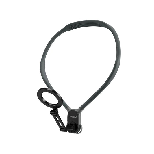 Promate MagView Flexible Neckband MagSafe Compatible Phone Mount for Handsfree POV