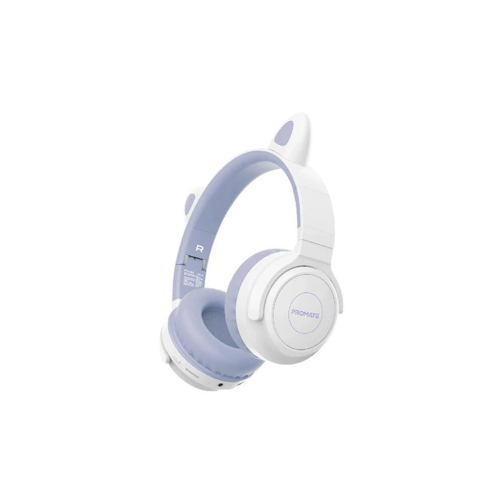 Promate Panda KidSafe Kawaii Style Wireless Kids Headset - Lilac