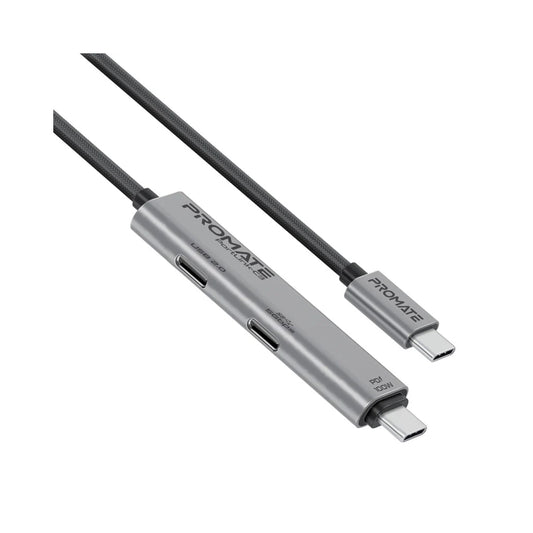 Promate PortLink-C3 100W Power Delivery Dual USB-C Port Data and Charge Cable