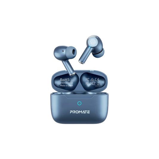 Promate ProPods High-Definition ANC TWS Earphones with intellitouch - Blue