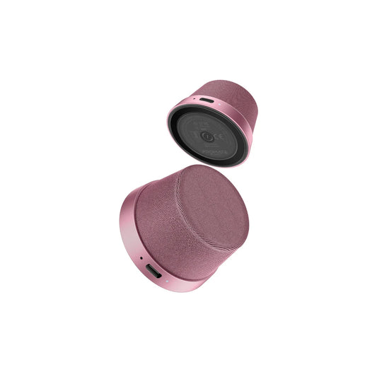 Promate Punch High-Fidelity Mini Bluetooth Speaker with MagSafe Compatible Base - Pink