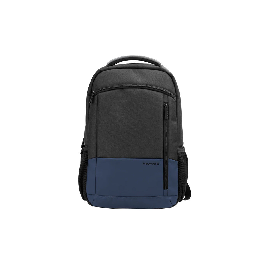 Promate Satchel-BP SleekComfort™ 15.6" Laptop Backpack With Multiple Pockets - Blue