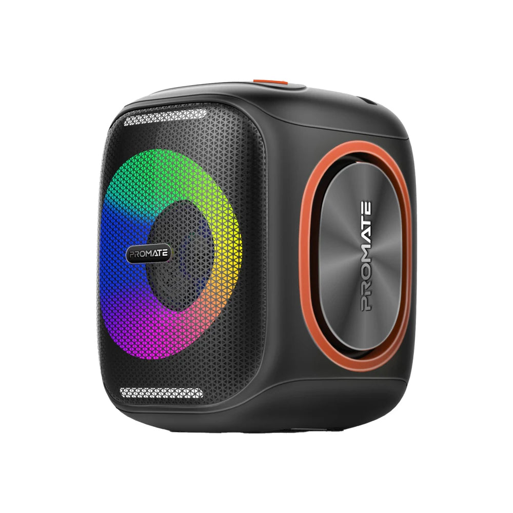 Promate Strike-40 LumiSound™ HD 40W True Wireless Speaker with RGB Light