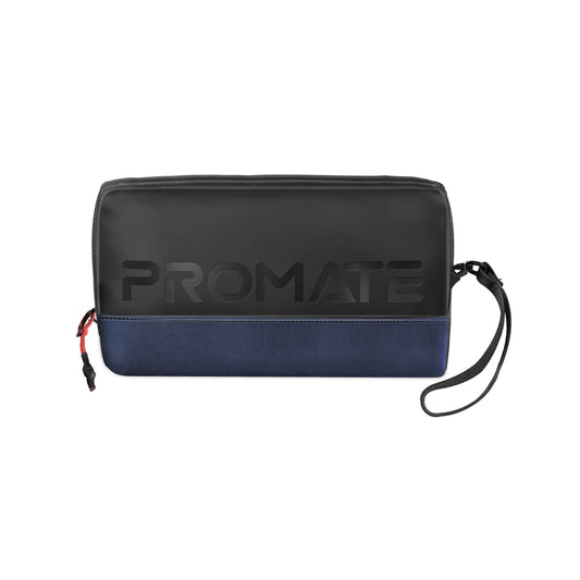 Promate Vali Lightweight Tech Essential Organizer Pouch Bag with Multiple Pockets - Blue